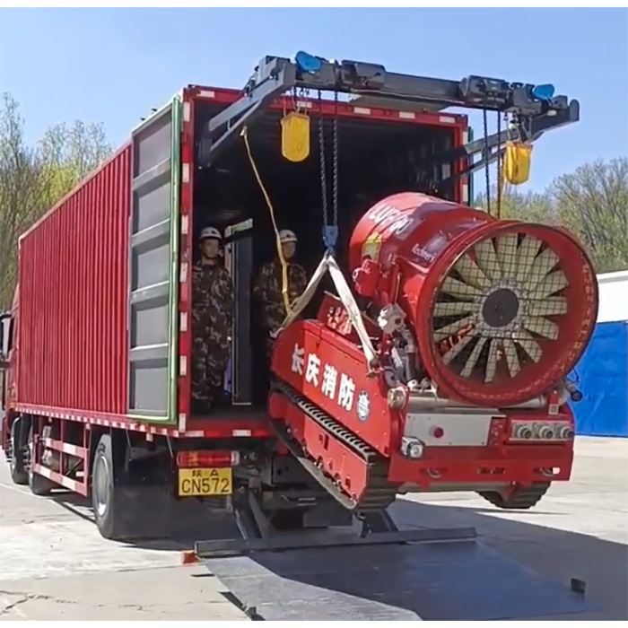 車載吊機的的消防類應用